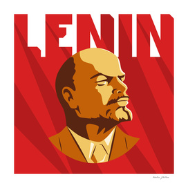 Portrait of Vladimir Lenin.