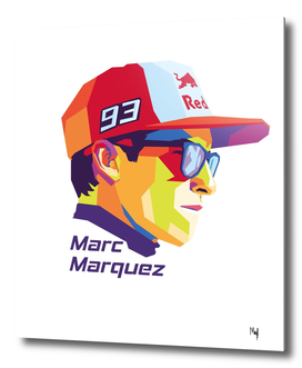 Marc Marquez in Wpap art ( colorful art )
