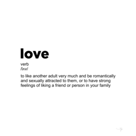 love definition text art