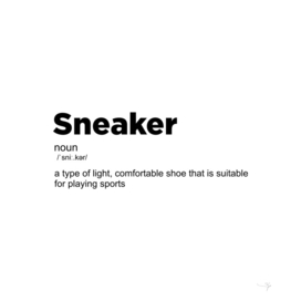 dictionary sneaker definition