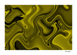 Gold Abstract wavy liquid