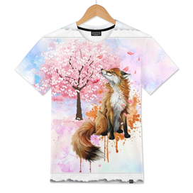 Cherry Tree And Fox