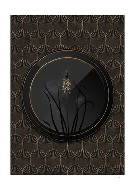Shadowy Black Wild Asparagus Gold Art Deco