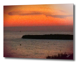 Sunset over Hedgehog Island Deekflo