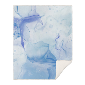 Blue Alcohol Ink Watercolor