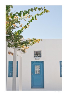 Santorini Oia Blue Door Dream #2 #minimal #wall #decor #art