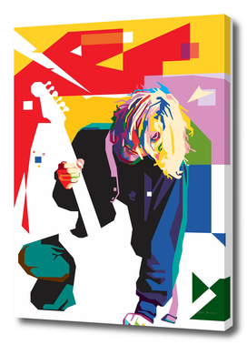 Kurt Cobain in WPAP Art