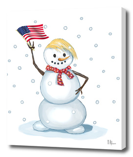 Trump snowman