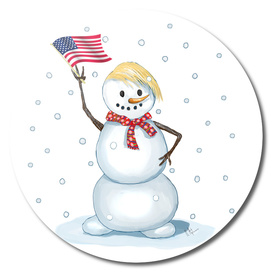 Trump snowman