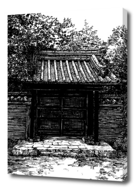 Japan temple enter