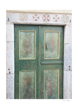 Santorini Oia Green Door Dream #1 #minimal #wall #decor #art