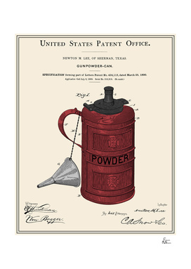 Gunpowder Can Patent