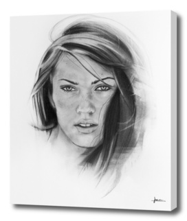 Woman Charcoal Portrait