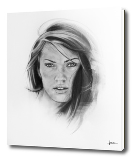 Woman Charcoal Portrait