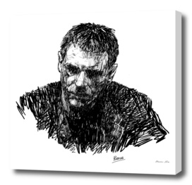 Portrait sketch of Harrison Ford