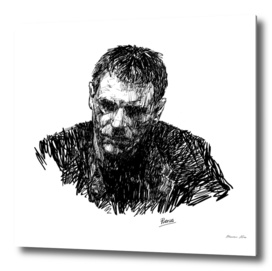 Portrait sketch of Harrison Ford
