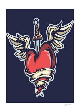 sword heart and wings