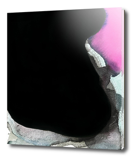Black and Pink Abstract Study