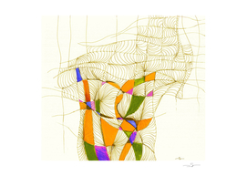 Lines and Colors Abstract Study I
