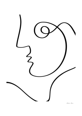 One line figurative drawing