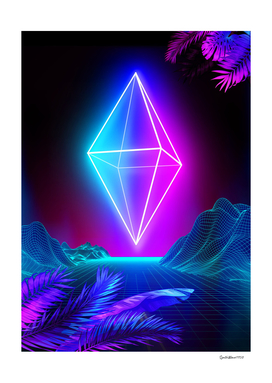 Neon landscape: Synth Crystal