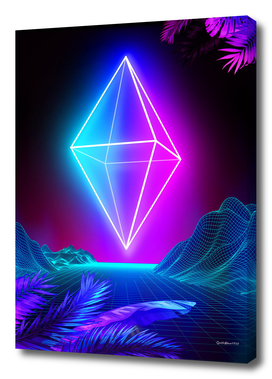 Neon landscape: Synth Crystal