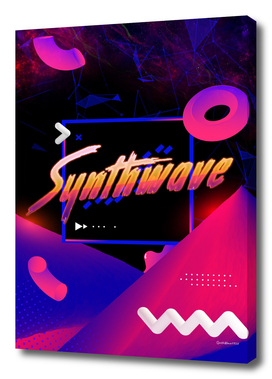 Neon synthwave horizon #2