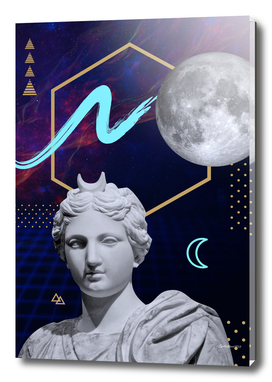 Synthwave Gods and Planets: Moon (lat. Luna, gr. Selene)