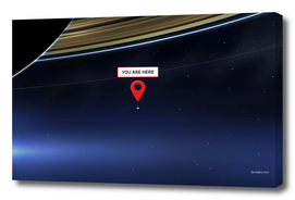 You are here: Cassini, Pale Blue Dot
