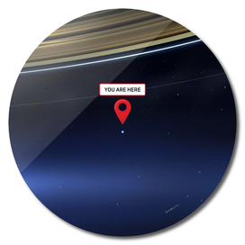 You are here: Cassini, Pale Blue Dot
