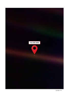 You are here: Voyager, Pale Blue Dot