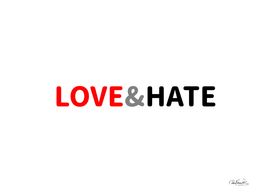 Love and Hate Typographic Design