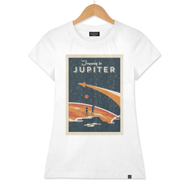 Journey to Jupiter - Vintage retro space poster
