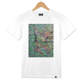 hungry fish eating green algues curioos
