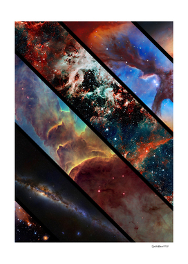 Space collage: nebula mashups