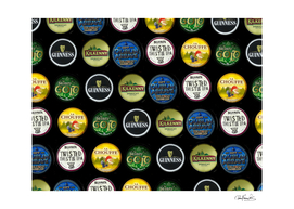 Beer Brands Logo Pattern
