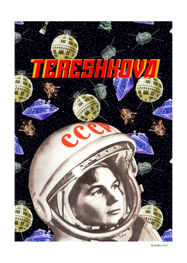 First woman astronaut — Soviet space art [Sovietwave]