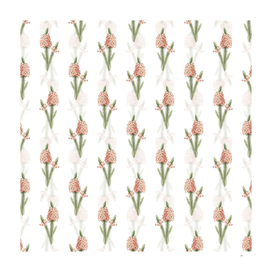 Heather Briar Root Bruyere Pattern on White