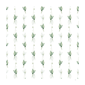 Vintage Victory Onion Botanical Pattern on White