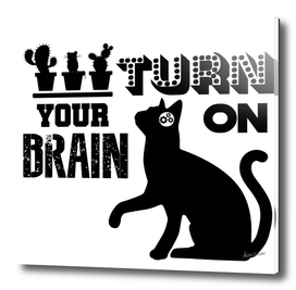 TURN ON THE BRAIN (real cat ver.)