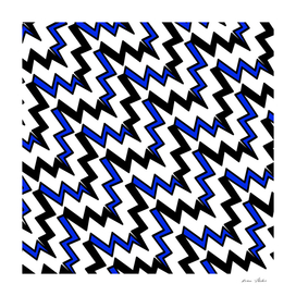Abstract geometric pattern - blue