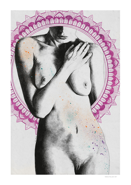7 Days Of Nothing | nude woman with mandalas