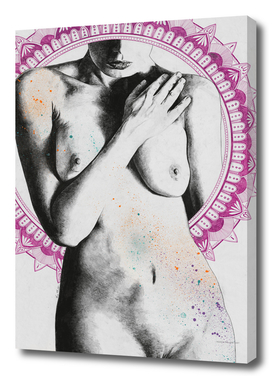 7 Days Of Nothing | nude woman with mandalas