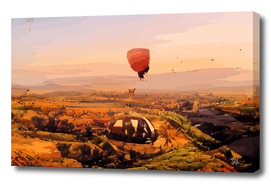 Flying with Balloon