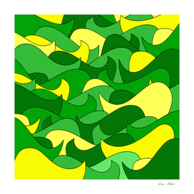 Abstract pattern - green and yellow
