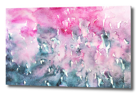 When indigo loves pink || watercolor
