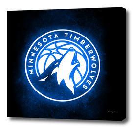 Neon Minnesota Timberwolves