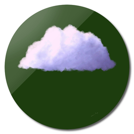 Emerald Green Cloud Print.