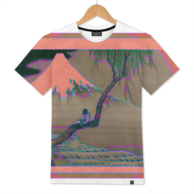 Mount Fuji| Fisher Boy | Hokusai | Vaporwave aesthetics