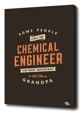 Chemical Engineer Grandpa Funny Job Title Profession